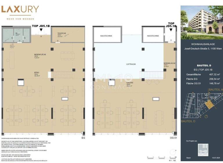 Bürofläche zum Kauf - Erstbezug provisionsfrei 4.726 € Wien 1100