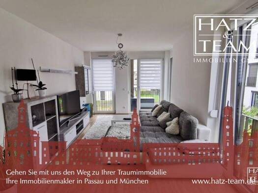 Wohnung zur Miete 670 € 2 Zimmer 61,7 m² 1. Geschoss frei ab 01.05.2026 Haidenhof-Nord Passau 94036