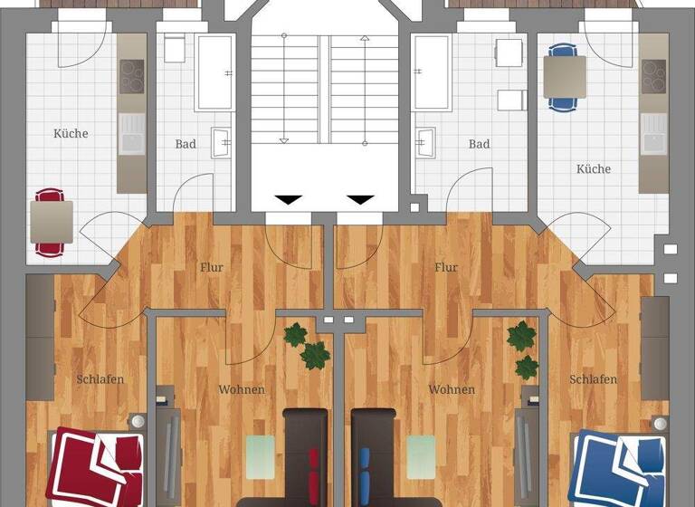 Wohnung zur Miete 539 € 2 Zimmer 56 m² 2. Geschoss Parkstraße 17 Markranstädt 04420