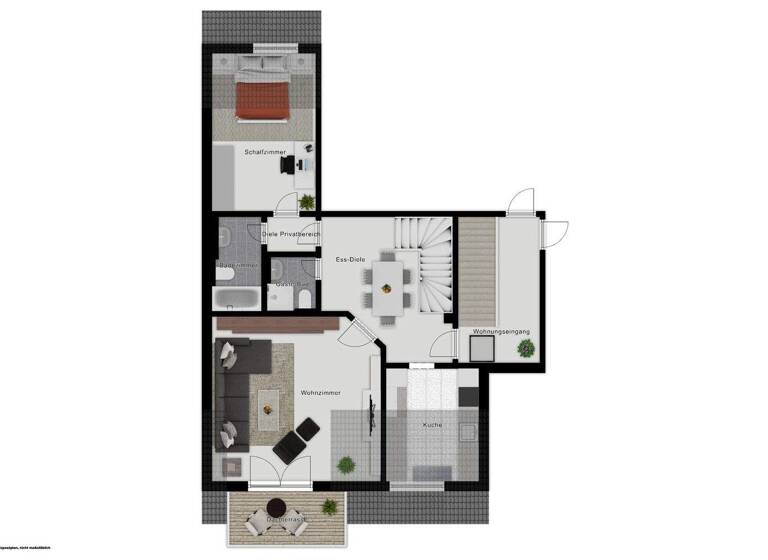 Maisonette zum Kauf 555.000 € 4,5 Zimmer 105 m² 2. Geschoss Büderich Meerbusch-Büderich 40667