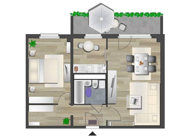 Wohnung zur Miete 300 € 2 Zimmer 49,4 m² 5. Geschoss Faleska-Meinig-Str. 4 Markersdorf Chemnitz 09122