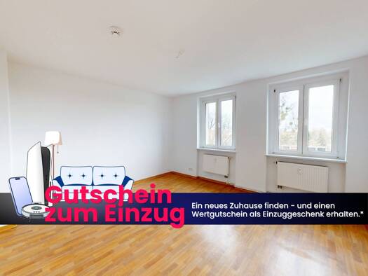 Wohnung zur Miete 329 € 3 Zimmer 65 m² 2. Geschoss frei ab 01.10.2026 Waldstraße 21 Lutherstadt Wittenberg Wittenberg 06886