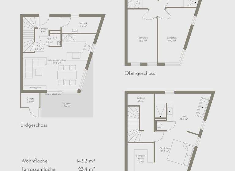 Doppelhaushälfte zum Kauf - Erstbezug 570.000 € 4,5 Zimmer 143,2 m² Stettner Straße 14 Enzersfeld im Weinviertel / Königsbrunn 2202