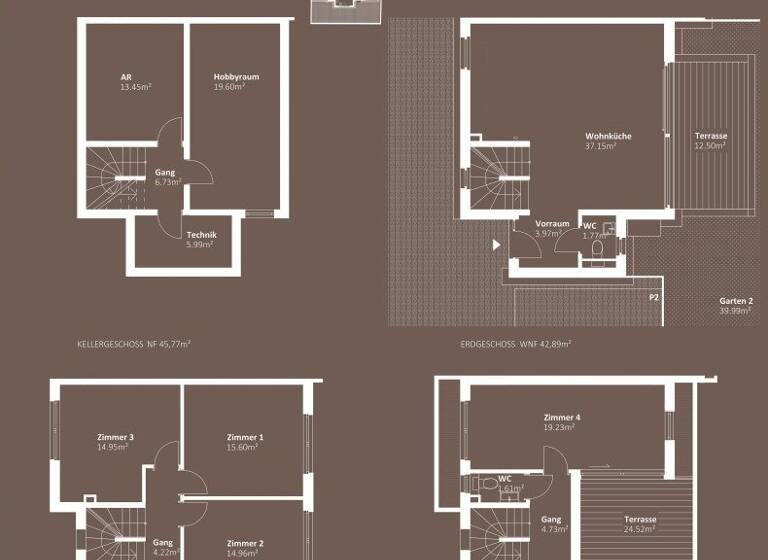 Doppelhaushälfte zum Kauf - Erstbezug 619.000 € 5 Zimmer 123,3 m² Wien 1220