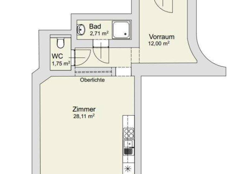 Wohnung zum Kauf 129.900 € 1 Zimmer 44,5 m² 2. Geschoss Eggenberg Graz 8020