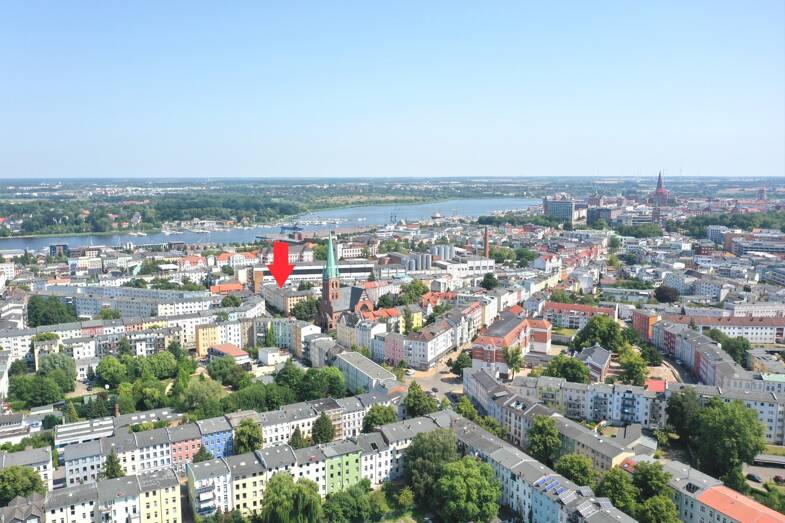 Wohnung zur Miete 950 € 2 Zimmer 42,1 m² 1. Geschoss Margaretenstraße 4 Kröpeliner Tor-Vorstadt Rostock 18057