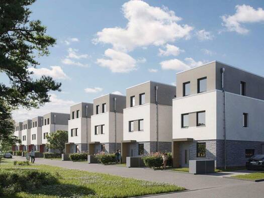 Reihenmittelhaus zum Kauf - Erstbezug provisionsfrei 864.900 € 5 Zimmer 156,8 m² 336 m² Grundstück frei ab 01.03.2027 Laura-Bassi-Straße 1 Langen 63225