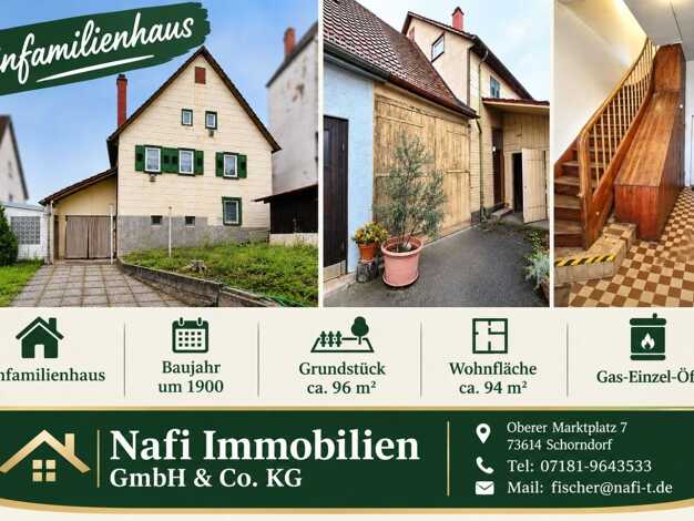 Einfamilienhaus zum Kauf 250.000 € 5 Zimmer 94 m² 96 m² Grundstück Untertürkheim Stuttgart 70327