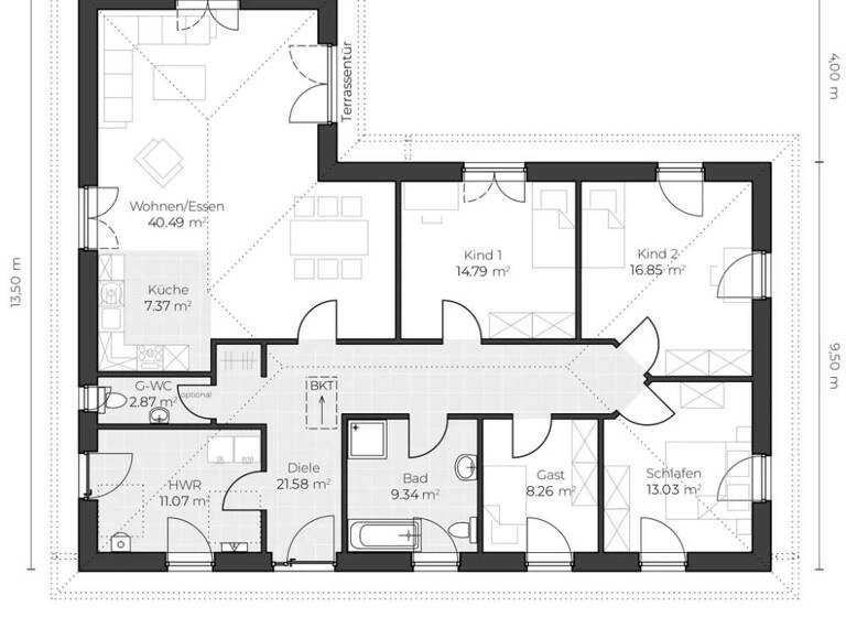 Haus zum Kauf 389.900 € 4 Zimmer 143 m² 1.400 m² Grundstück Neu Gülze 19258