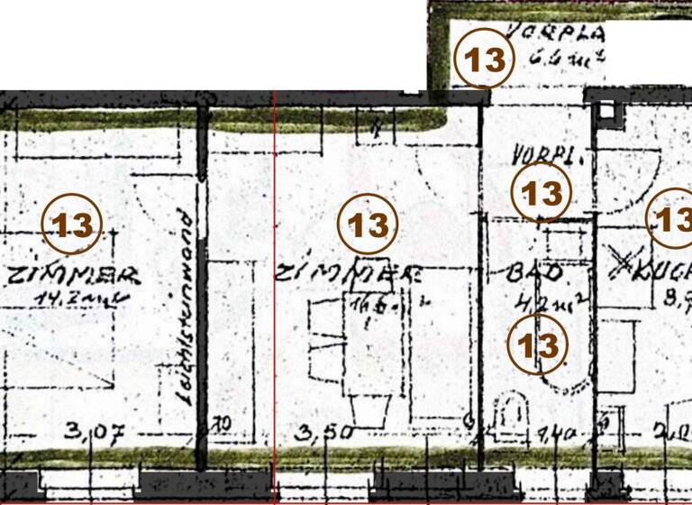 Wohnung zum Kauf provisionsfrei 169.000 € 2 Zimmer 52,5 m² frei ab sofort Landgrabenstraße 19 Steinbühl Nürnberg 90443