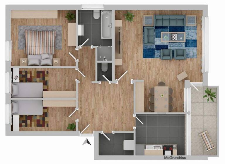 Wohnung zum Kauf 120.000 € 4 Zimmer 93,5 m² 1. Geschoss frei ab sofort Wacholderweg 15 Leherheide Bremerhaven 27578