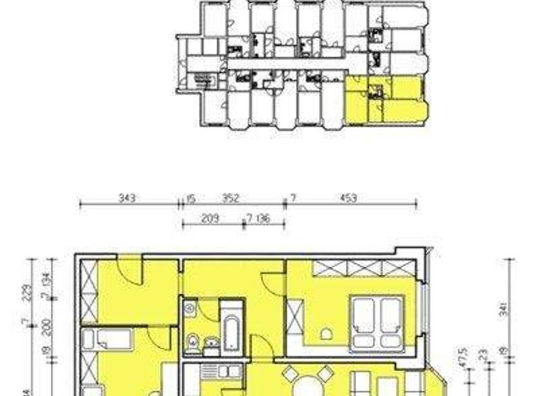 Wohnung zur Miete 724 € 3 Zimmer 81,2 m² 9. Geschoss frei ab 29.03.2026 Postelwitzer Str. 2 Gruna Dresden 01277