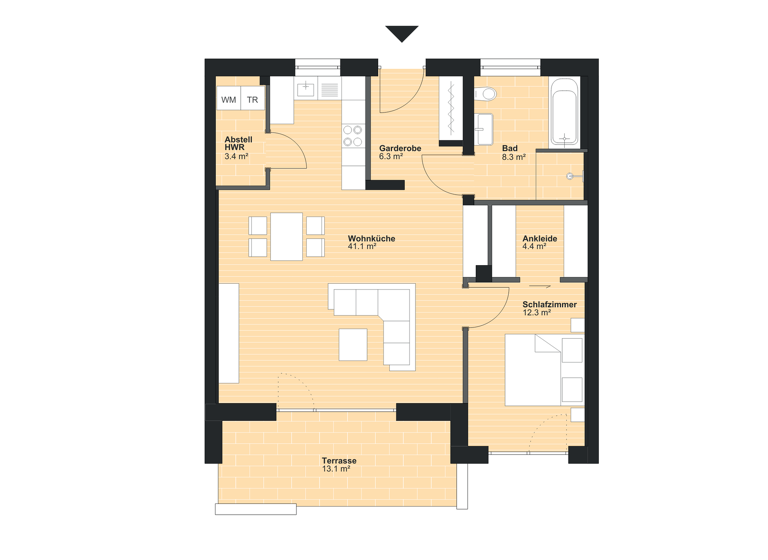 Wohnung zum Kauf - Erstbezug provisionsfrei 452.000 € 2 Zimmer 82,4 m² Volkach 97332