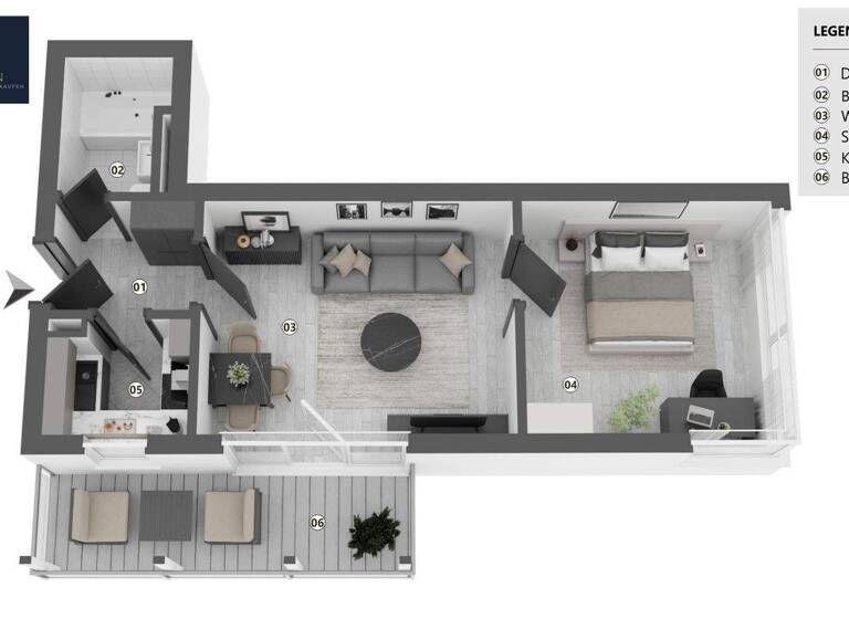 Wohnung zum Kauf provisionsfrei 129.000 € 2 Zimmer 48 m² 9. Geschoss Lahr Lahr/Schwarzwald 77933