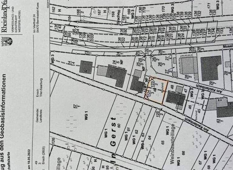 Grundstück zum Kauf provisionsfrei 79.900 € 428 m² Grundstück Am Kautenbach 17 Ensch 54340