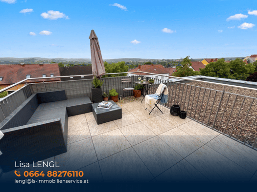 Terrassenwohnung zur Miete 749 € 2 Zimmer 52 m² 3. Geschoss Hartberg 8230