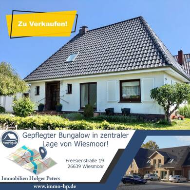 Bungalow zum Kauf 260.000 € 3 Zimmer 108 m² 720 m² Grundstück Freesienstraße 19 Wiesmoor Wiesmoor 26639