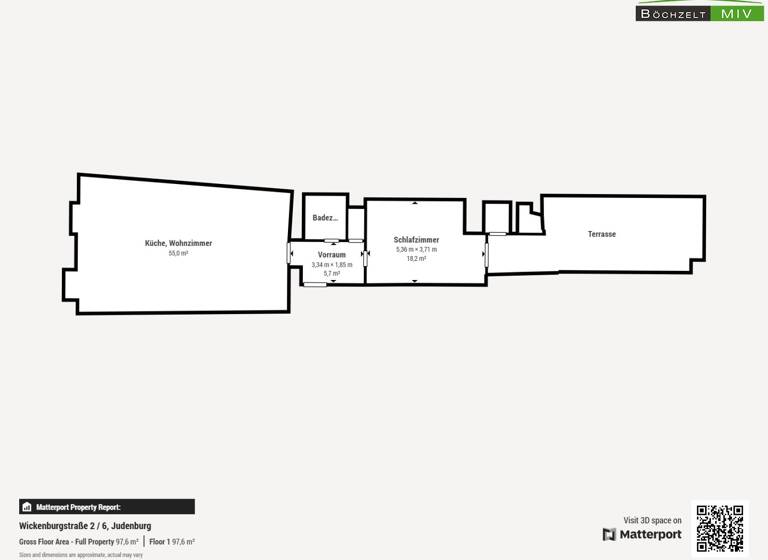 Wohnung zur Miete 350 € 2 Zimmer 83,5 m² 2. Geschoss Wickenburgstraße 2 Judenburg 8750