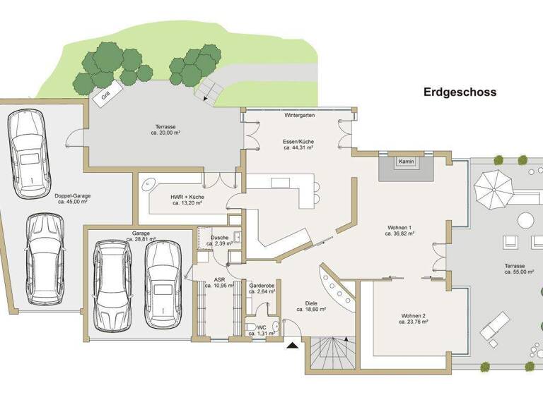 Einfamilienhaus zum Kauf 3.100.000 € 7 Zimmer 361 m² 1.257 m² Grundstück Königstein 61462