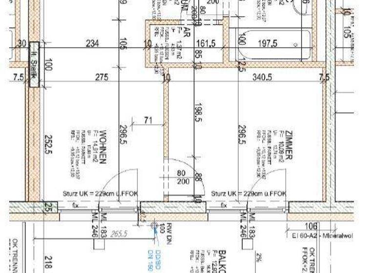 Wohnung zur Miete 416 € 2 Zimmer 4. Geschoss frei ab 01.06.2026 Brauquartier Puntigam Graz 8055