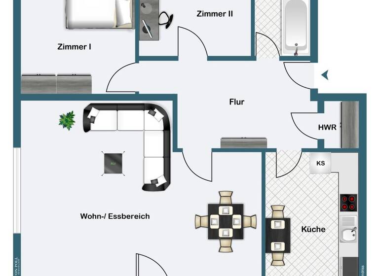 Wohnung zum Kauf 410.000 € 3 Zimmer 91,9 m² 3. Geschoss Niederursel Frankfurt am Main 60439