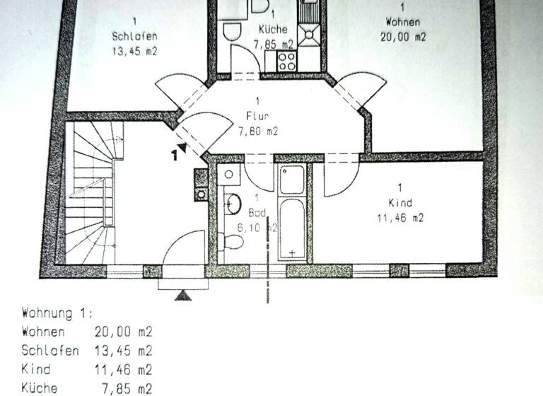 Wohnung zur Miete 428 € 3 Zimmer 71 m² Geschoss EG/3 frei ab sofort Weißenfels 06667