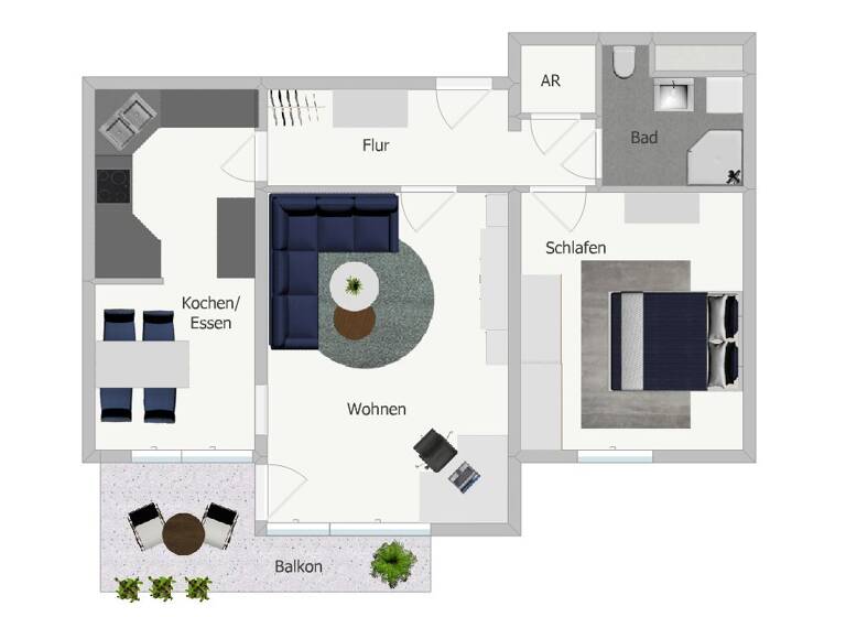 Wohnung zum Kauf 199.000 € 2,5 Zimmer 59 m²<br/>Wohnfläche 3.<br/>Geschoss Kasernen West Bamberg 96050
