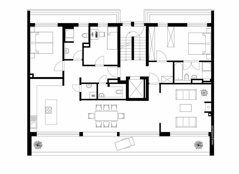 Penthouse zum Kauf 2.190.000 € 4 Zimmer 196,2 m²<br/>Wohnfläche 6.<br/>Geschoss Wilmersdorf Berlin 10707