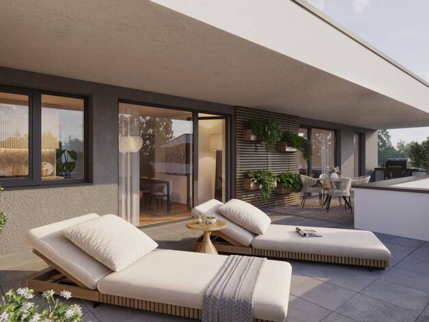 Penthouse zum Kauf - Neubau provisionsfrei 425.500 € 3 Zimmer 96,5 m² 3. Geschoss Drehergasse Dörzbach 74677