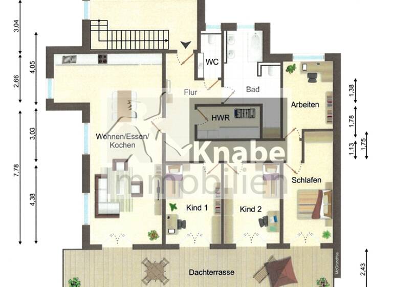 Wohnung zur Miete - Erstbezug 1.635 € 5 Zimmer 152 m² 2. Geschoss frei ab sofort Buer Melle 49328