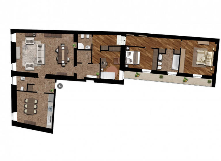 Wohnung zum Kauf 980.000 € 5 Zimmer 220 m² frei ab sofort Via Carducci 40 Verona 37129