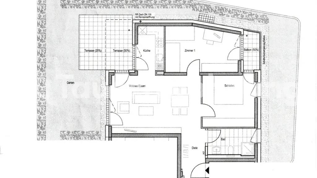 Wohnung zur Miete nur mit Wohnberechtigungsschein Tauschwohnung 710 € 3 Zimmer 75 m² 1. Geschoss Waiblingen 71334