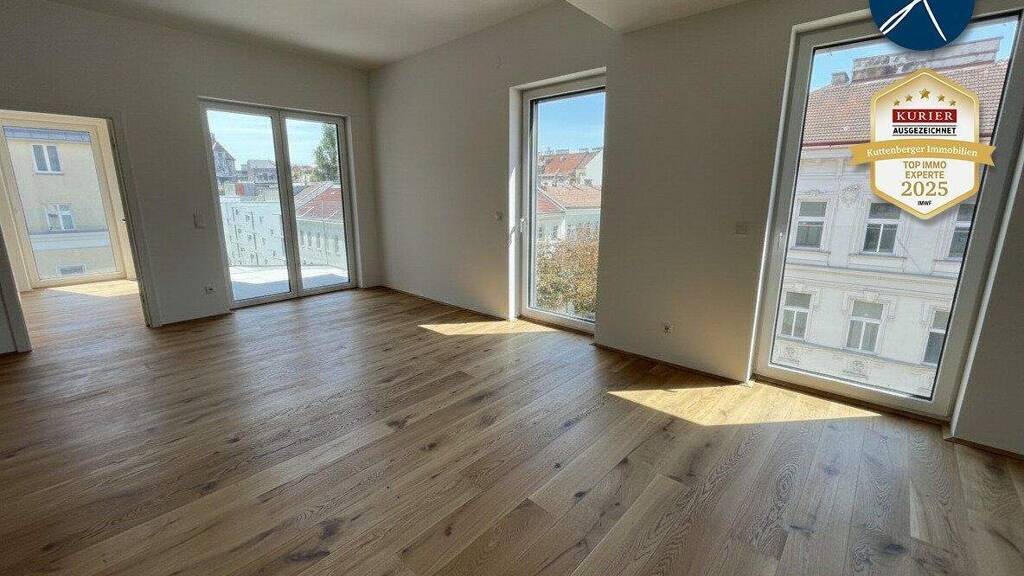 Terrassenwohnung zur Miete - Erstbezug 1.664 € 3 Zimmer 97,5 m² 5. Geschoss Wien 1100