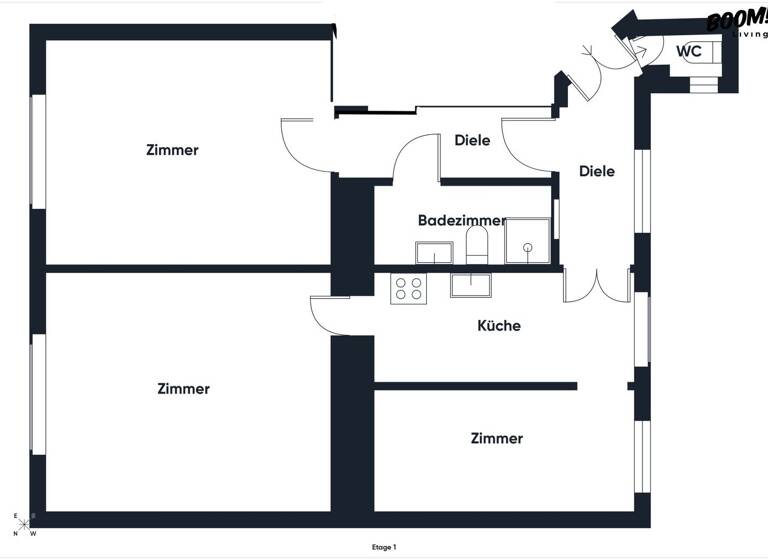 Wohnung zum Kauf 259.000 € 3 Zimmer 70 m² 1. Geschoss Wien 1170