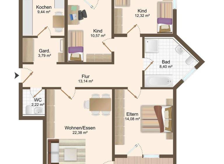 Wohnung zum Kauf 285.000 € 4 Zimmer 101 m² 1. Geschoss frei ab sofort Hirtenweg 19 Ettmannsdorf Schwandorf 92421