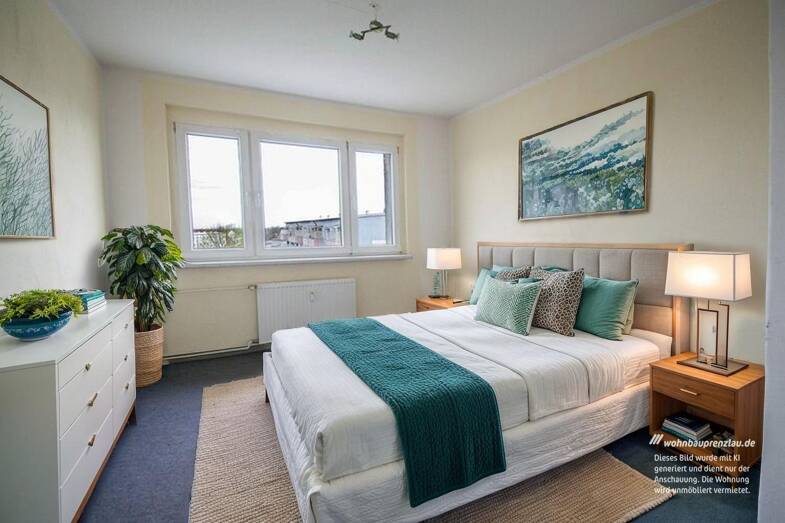 Wohnung zur Miete 375 € 3 Zimmer 60,8 m² 4. Geschoss Robert-Schulz-Ring 7 Prenzlau Prenzlau 17291