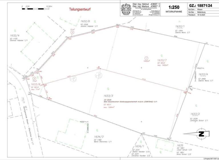 Grundstück zum Kauf 332.000 € Obere Höhenstraße Wiesen 7203