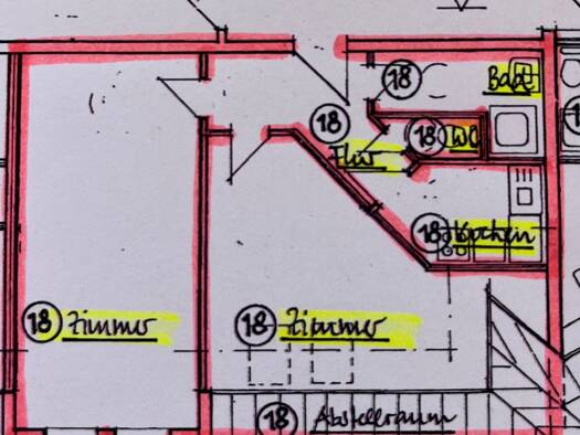 Wohnung zur Miete 590 € 2 Zimmer 59 m² 3 Geschosse frei ab 01.12.2025 Altstadt Weimar 99423
