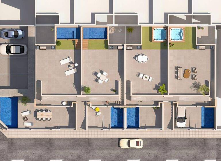 Reihenmittelhaus zum Kauf - Erstbezug provisionsfrei 319.900 € 3 Zimmer 86 m² 86 m² Grundstück San Pedro del Pinatar 30740