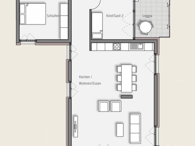 Loft zum Kauf - Neubau provisionsfrei 1.116.800 € 4 Zimmer 144,2 m² 5. Geschoss Frankfurt 60594
