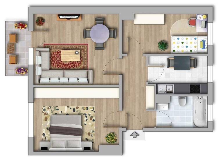 Wohnung zur Miete 371 € 3 Zimmer 60,3 m² 3. Geschoss Förderstraße 5 Merseburg 06217