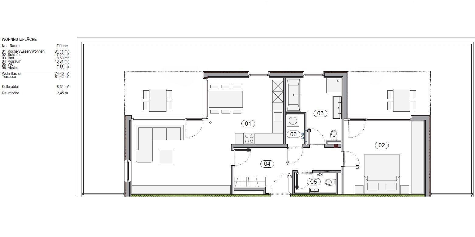 Terrassenwohnung zur Miete 1.475 € 2 Zimmer 74,2 m²<br/>Wohnfläche 4.<br/>Geschoss 01.03.2025<br/>Verfügbarkeit Ranspergstraße 4 Bregenz 6900