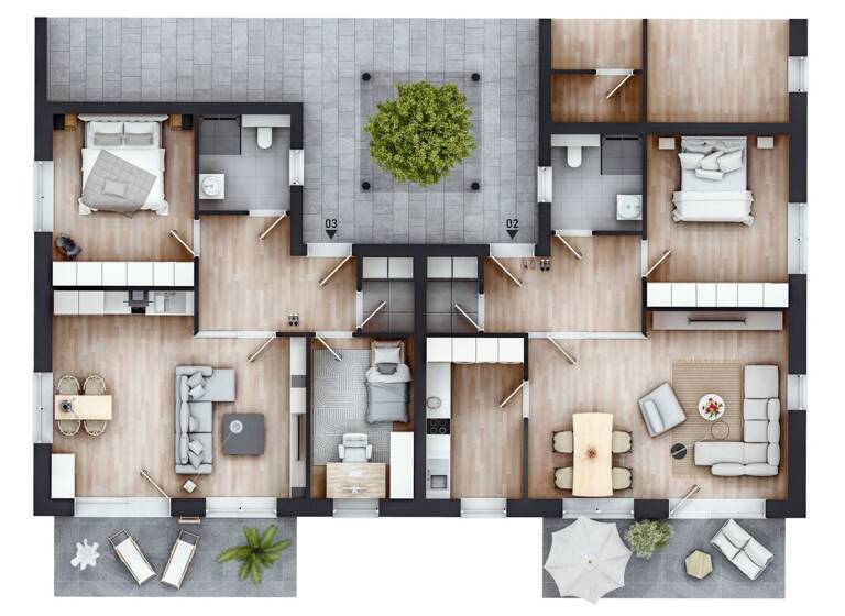 Wohnung zum Kauf - Erstbezug 273.000 € 2 Zimmer 66 m² Hoher Esch 4 Laar 49824