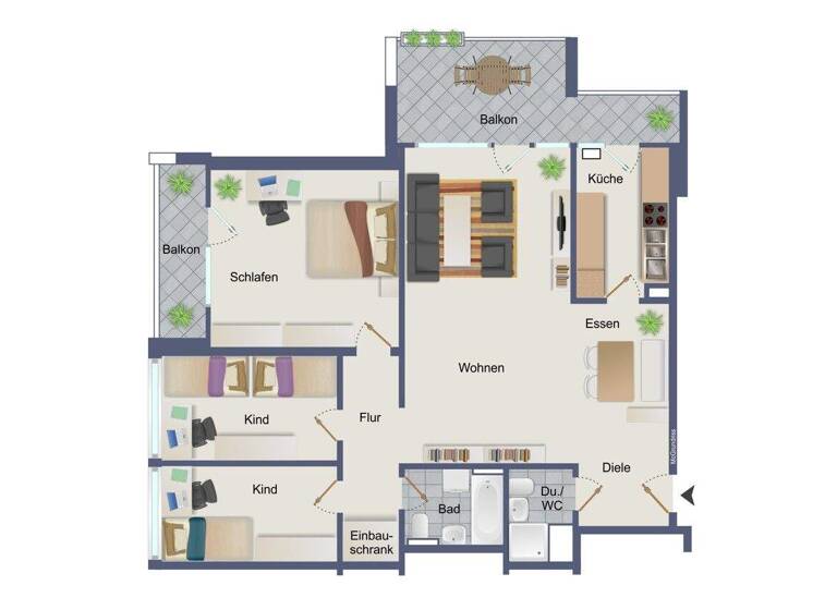 Wohnung zum Kauf 249.000 € 4 Zimmer 105 m² 4. Geschoss Eisingen 75239