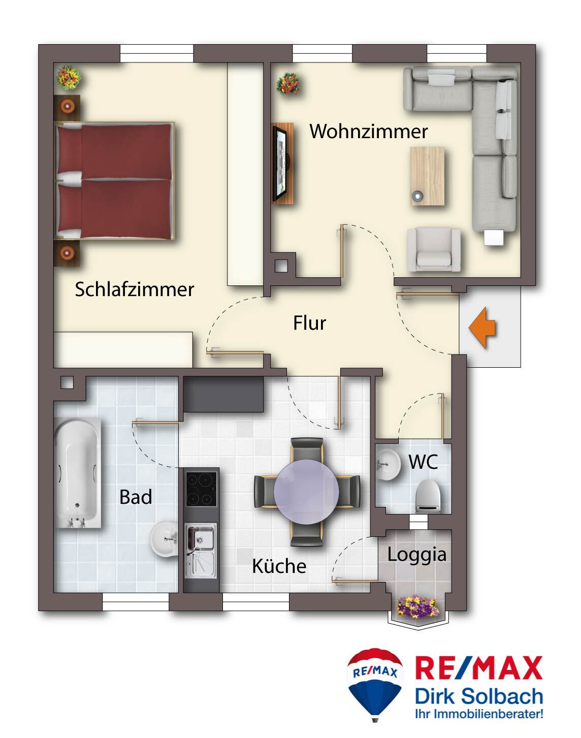 Wohnung zum Kauf 169.000 € 2,5 Zimmer 56 m²<br/>Wohnfläche Rielasingerstr. 78 Zeppelin - Realschule 51 Singen 78224