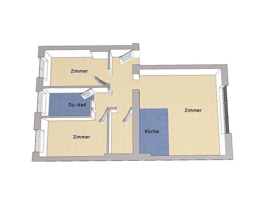 Wohnung zum Kauf 259.000 € 3 Zimmer 55 m²<br/>Wohnfläche ab sofort<br/>Verfügbarkeit Reinickendorf Berlin 13403