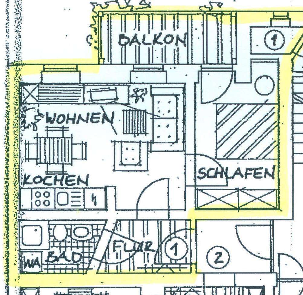 Wohnung zur Miete 210 € 2 Zimmer 37 m²<br/>Wohnfläche 01.01.2025<br/>Verfügbarkeit Ricarda-Huch-Straße 18 Altendorf 926 Chemnitz 09116