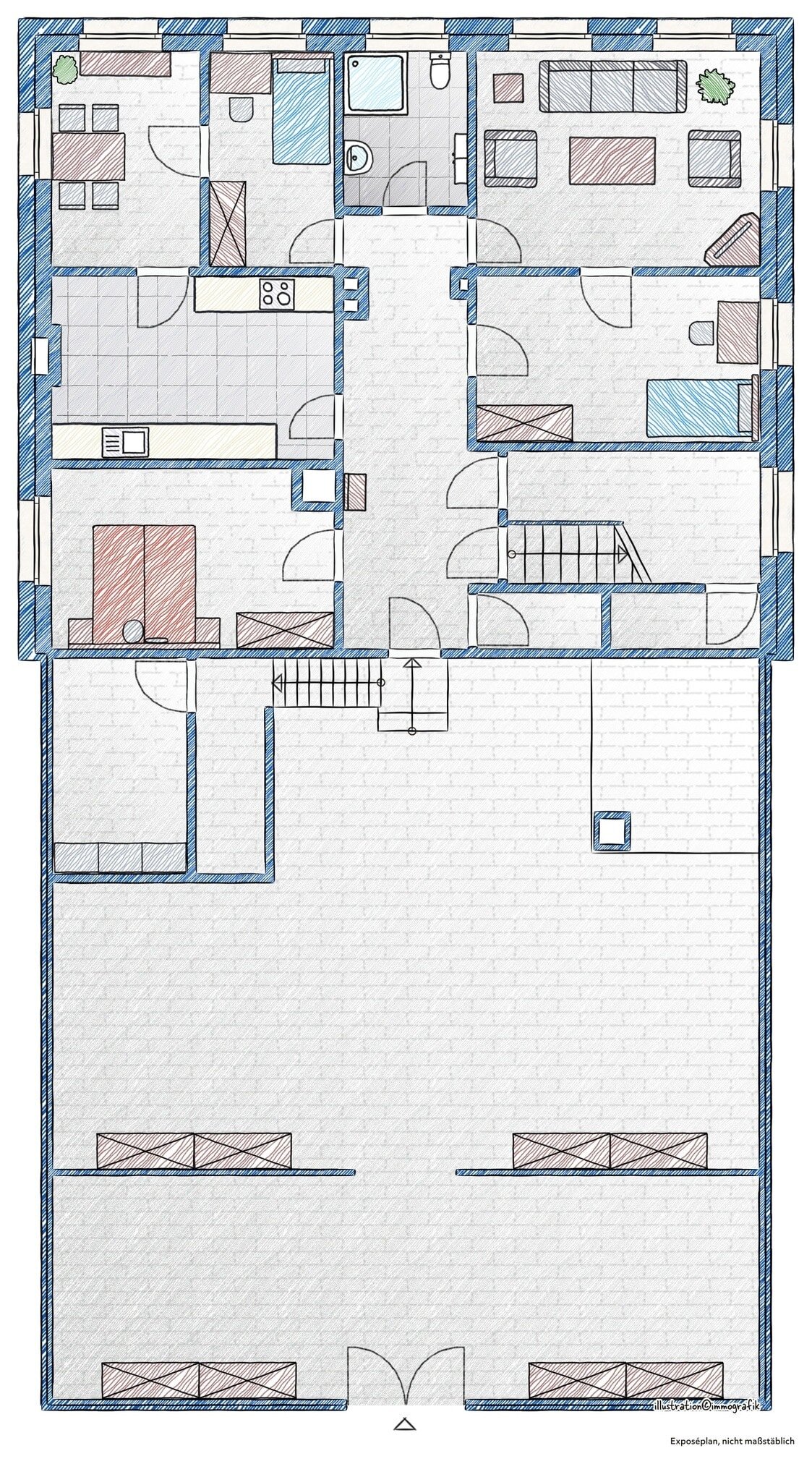 Mehrfamilienhaus zum Kauf 349.000 € 10 Zimmer 200 m²<br/>Wohnfläche 1.800 m²<br/>Grundstück Erzingen Klettgau 79771