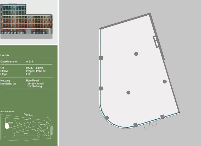 Laden zur Miete - Erstbezug provisionsfrei 25 € 466 m² Verkaufsfläche teilbar ab 92 m² Zentrum-Südost Leipzig 04103