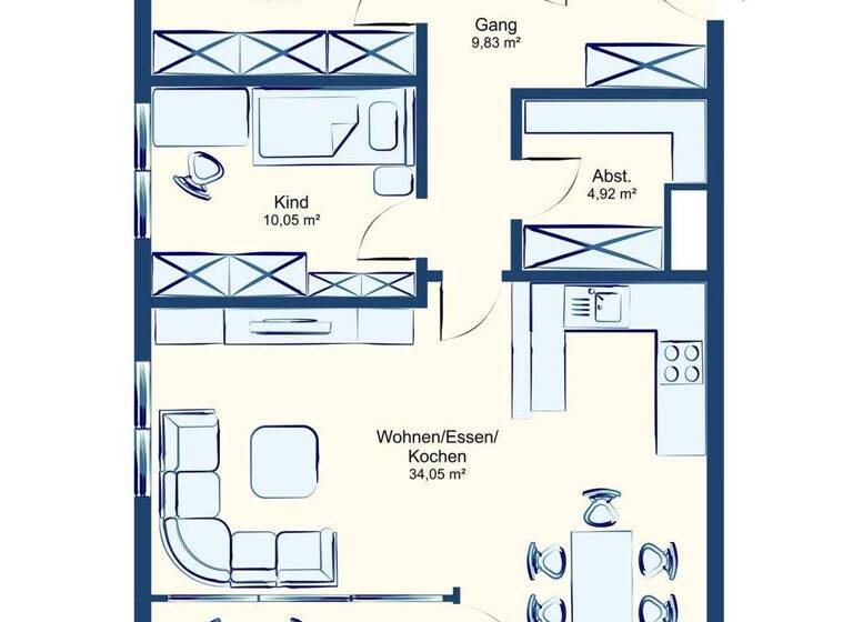 Wohnung zum Kauf 370.000 € 3 Zimmer 78,9 m² 1. Geschoss Bettleweg 61 Lustenau 6890